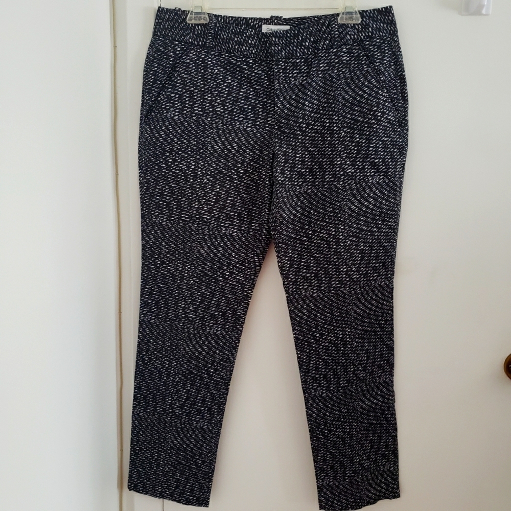 Calvin Klein Black/Grey/White Pants SZ 10